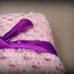 Pink Crocheted Baby Blanket