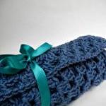 Crochet Baby Blanket Denim ..