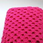 Hot Pink Crochet Baby Blank..