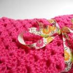 Hot Pink Crochet Baby Blank..